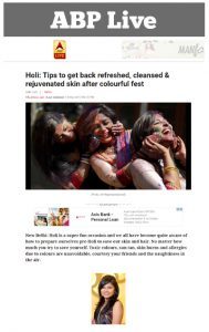How to take care of Skin Post HOLI